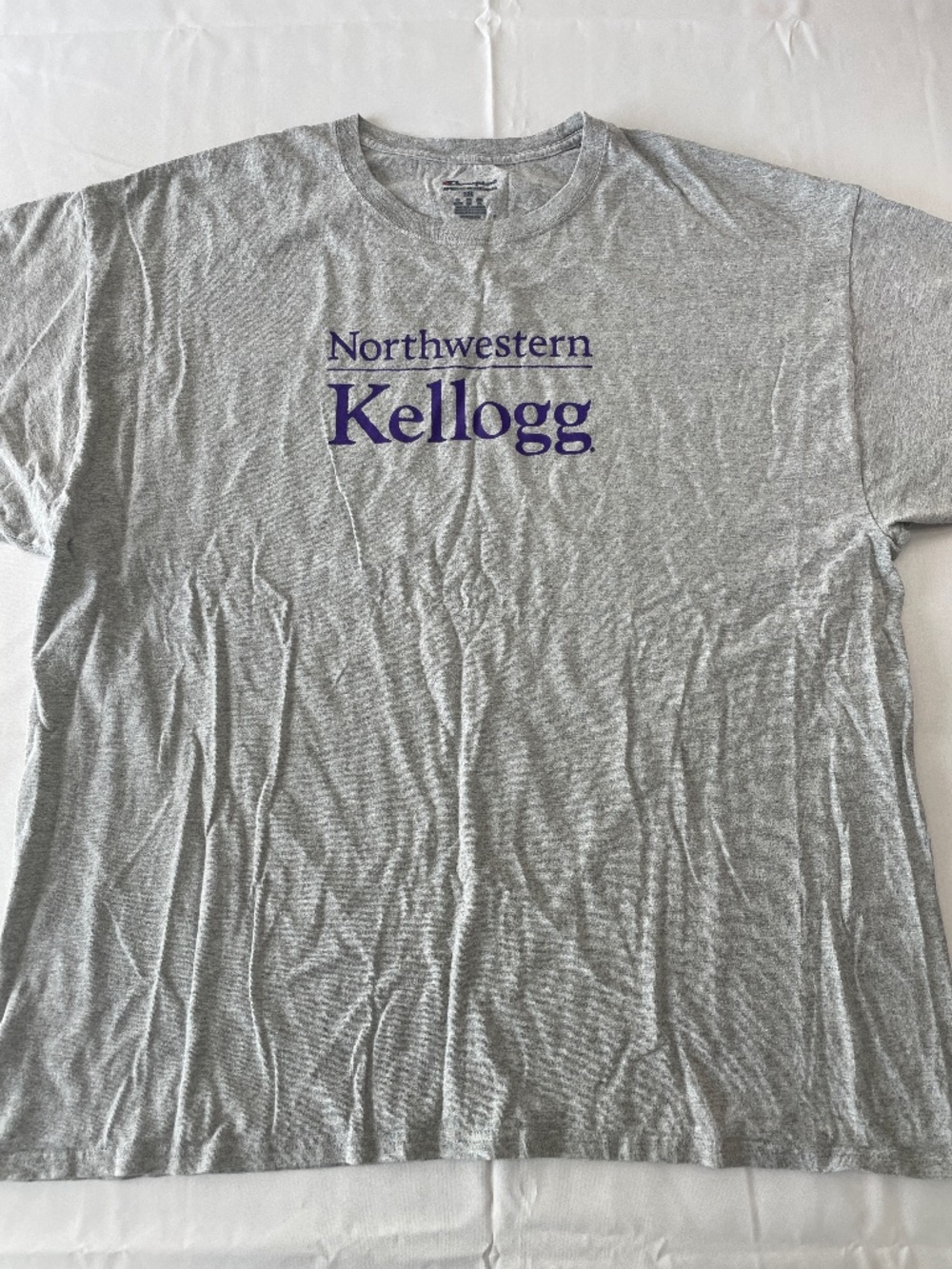Champion Northwestern Kellogg Grey T-Shirt - Size 2XL